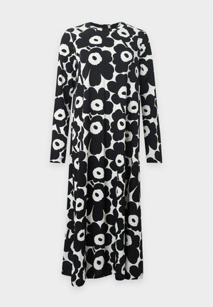 Marimekko, HUJANHAJAN UNIKKO DRESS - Robe en jersey - black/off white