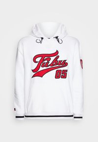VARSITY HEAVY HOODIE UNISEX - Majica s kapuljačom - white/red