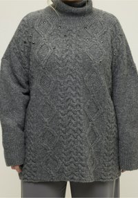 Studio Untold Strickpullover - mottled anthracite