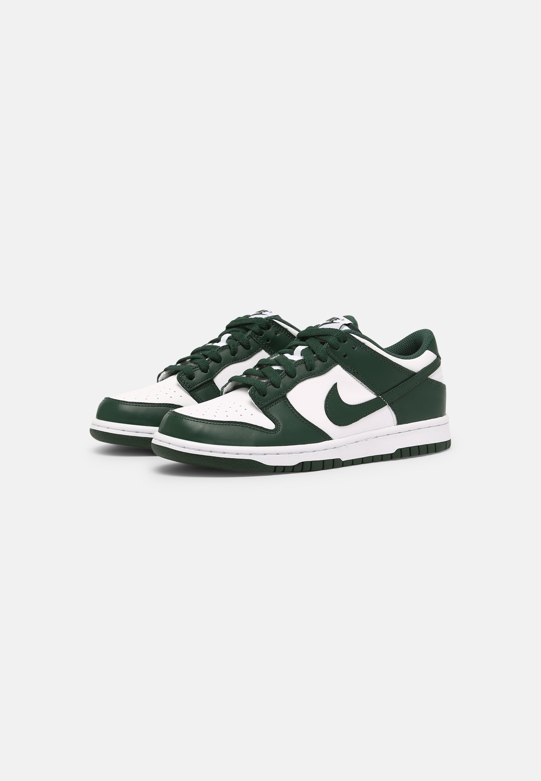 Nike Sportswear DUNK LOW UNISEX - Trainers - white/team green/total  orange/white - Zalando.de