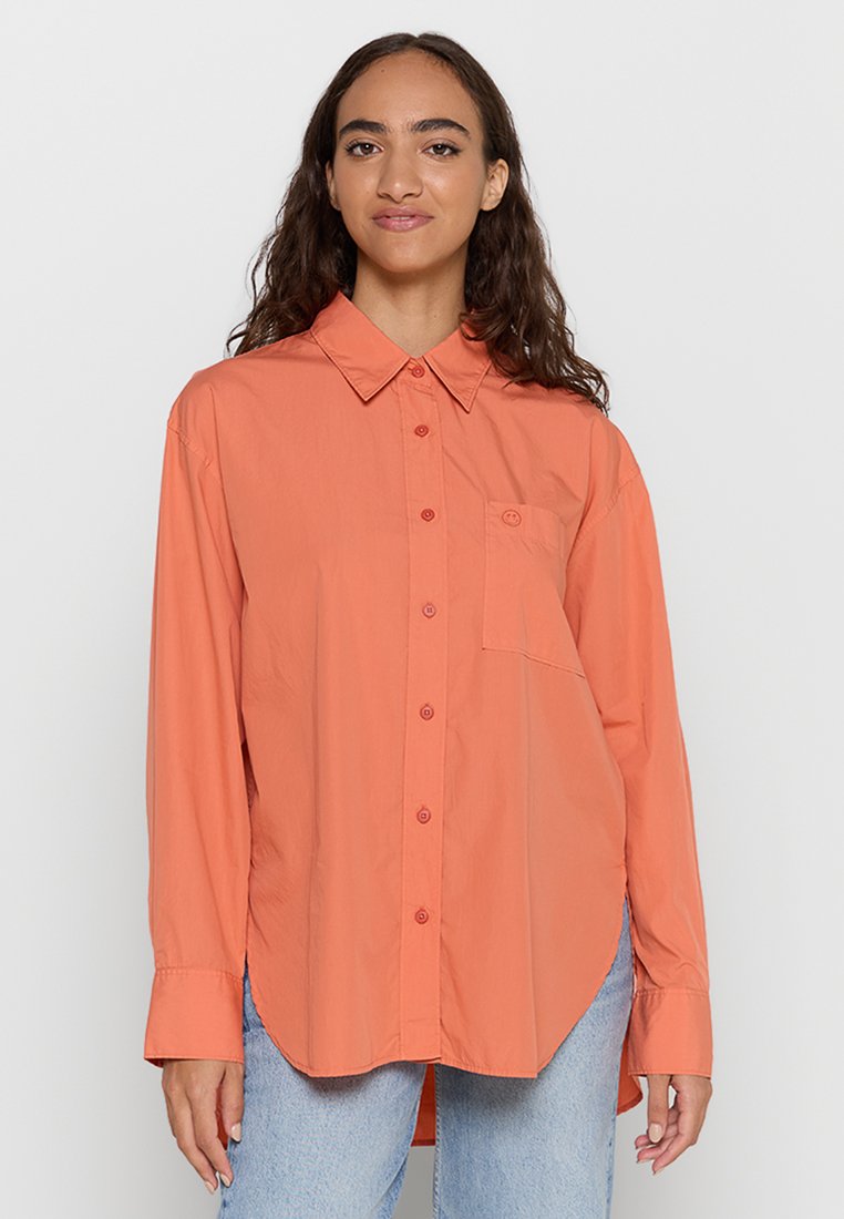 closed Overhemdblouse oranje