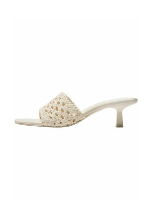 Bershka Slip-on sandaler - beige