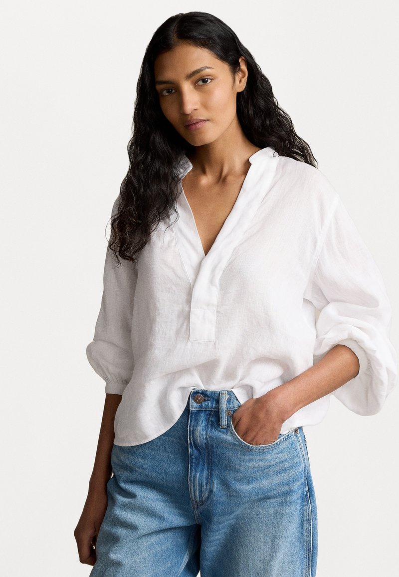 Polo Ralph Lauren SINA LONG SLEEVE BLOUSE - Blouse - white