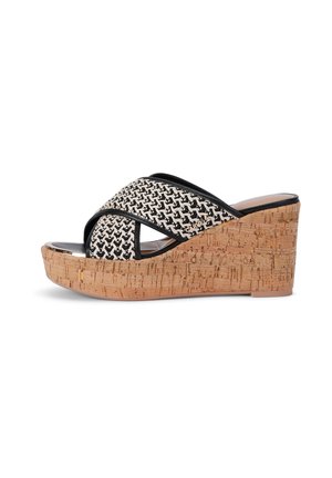 Muiltjes met hak - black comb