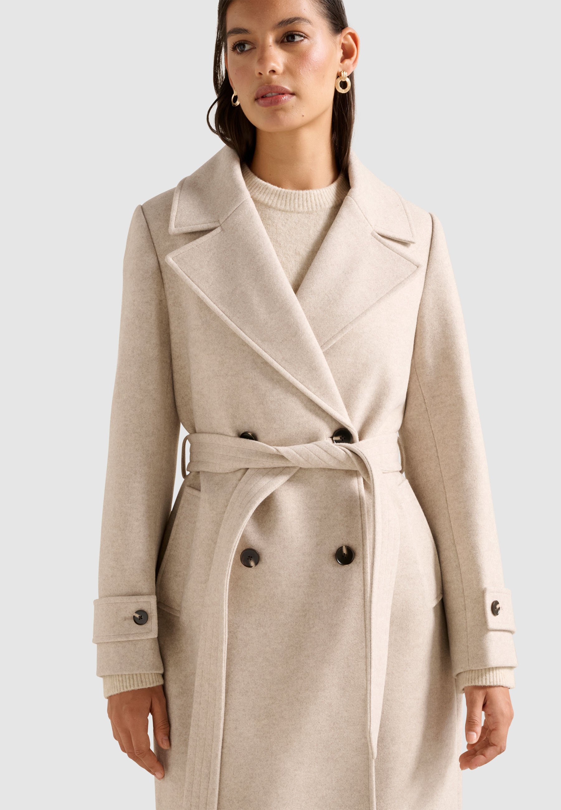 eaphi エフィ SOFT WOOL TAILOR COAT beige eaphi SOFT WOOL TAILOR COAT