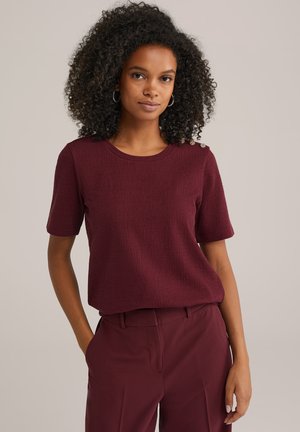WE Fashion T-shirt - bas - burgundy red