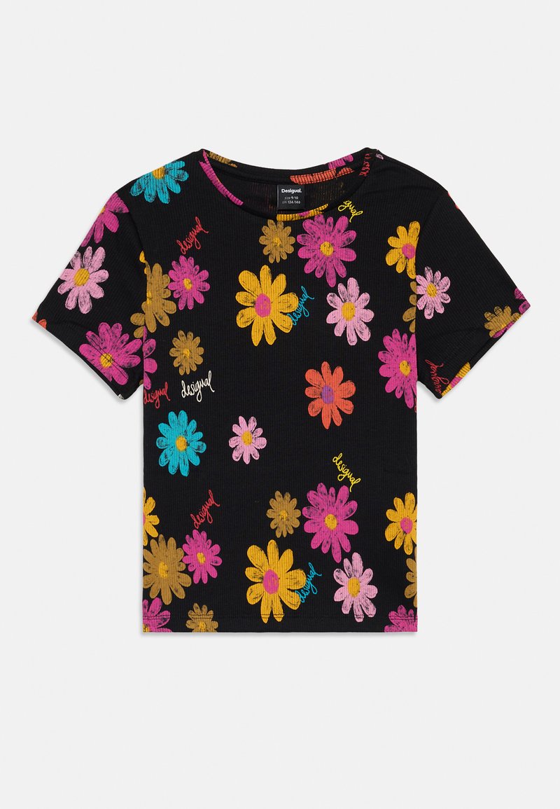 Desigual T-shirt print zwart