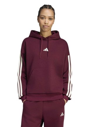 adidas Sportswear, W 3S FL HD - Sweat à capuche - maroon ivory