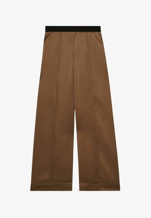 Reiss ELSIE WIDE LEG ELASTIC WAIST  - Nadrágok - taupe neutral