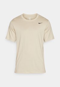 TEE CREW SOLID - Sport T-Shirt - desert khaki/black