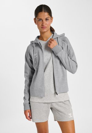 Hummel HUMMEL HMLMOVE 2.0 ZIP HOODIE WOMAN - Træningsjakke - grey melange