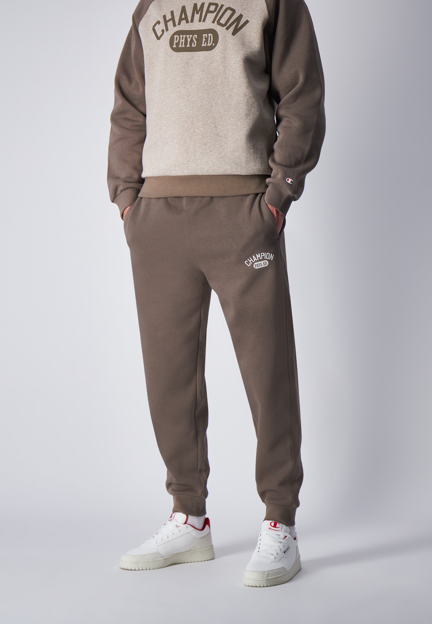 brown champion tracksuit