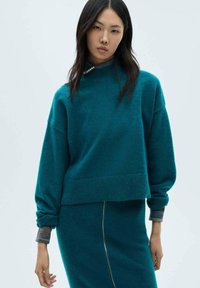 Mango Strickpullover - green