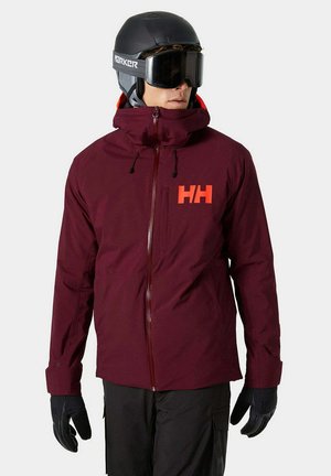 Helly Hansen POWDERFACE - Chaqueta de snowboard - dunkelrot