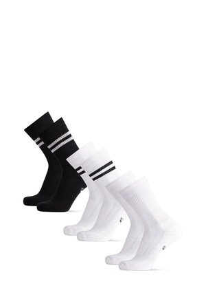CREW 3 PACK - Chaussettes de sport - black/white