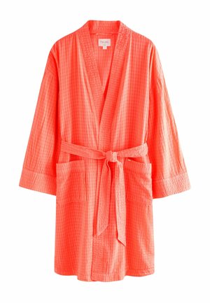 GINGHAM LIGHTWEIGHT  - Župan - fluro pink