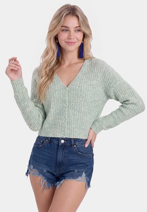 IZIA, IZIA CARDIGAN - Strickjacke - turquoise