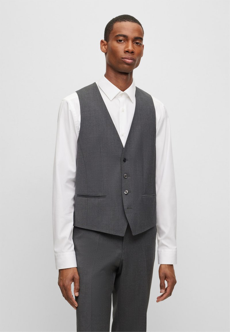 BOSS - HUGE - Suit waistcoat - dark grey, Enlarge