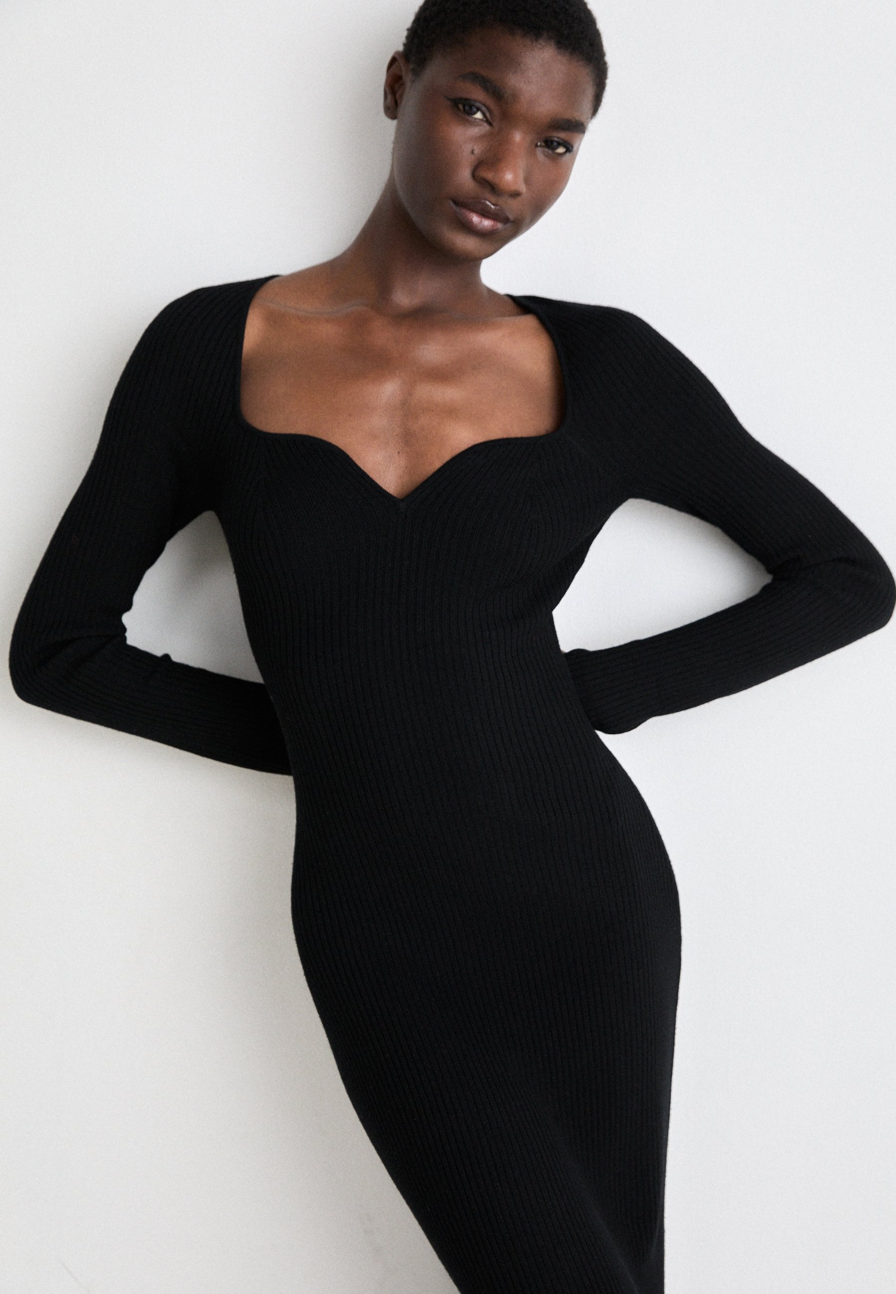 robe noir zalando