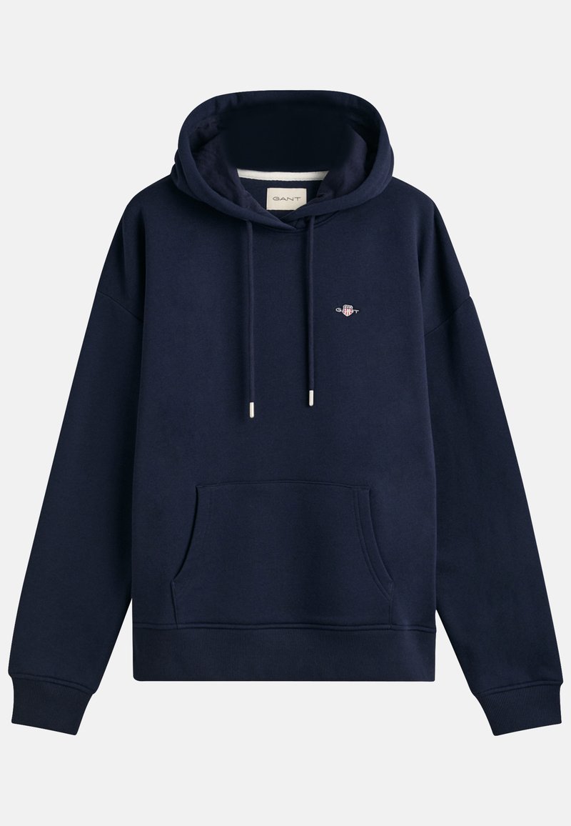 GANT SHIELD HOODIE Jersey con capucha evening blue/azul marino