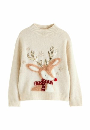 Next, REGULAR FIT - CHRISTMAS  - Svetrík - ecru