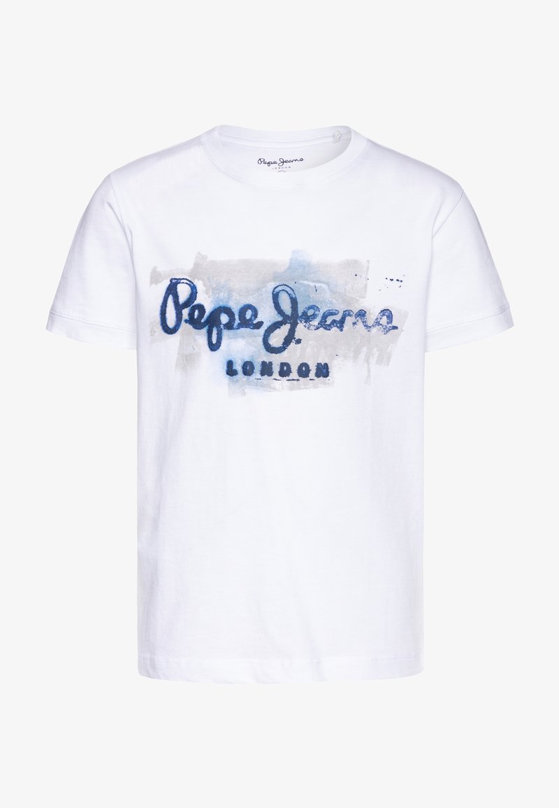 Pepe Jeans GOLDERS JK - Printtipaita - optic white