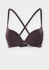 Lindex MALVA - Soutien-gorge push-up - dark brown