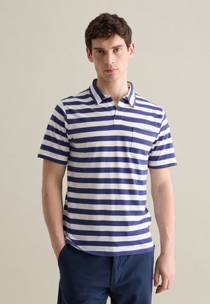 Print T-shirt - white blue