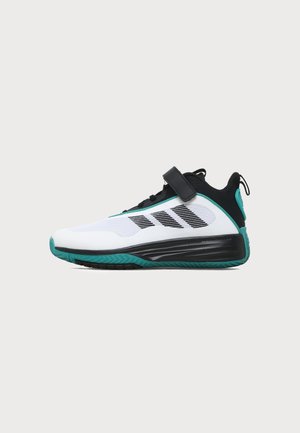 adidas Performance OWNTHEGAME 3.0 K UNISEX - Chaussures de basket - ftwr white/core black/pure teal