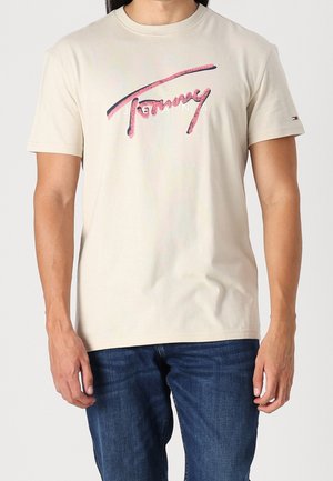 T-shirt print - beige
