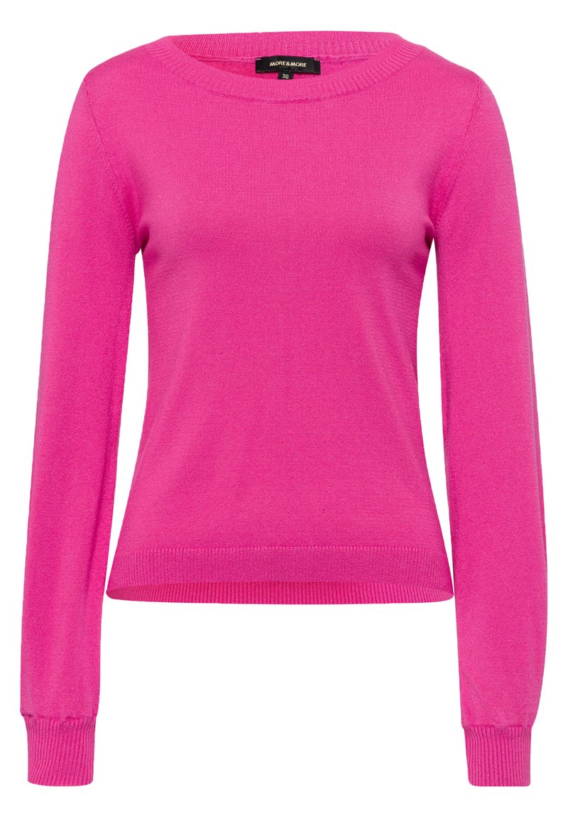 Damen Strickjacken | More & More Strickpullover pink - RC74296 Damen Strickjacken | More & More Strickpullover pink - RC74296