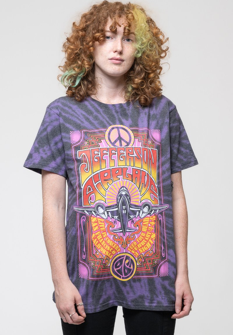Paradiso Clothing JEFFERSON AIRPLANE LIVE IN SAN FRANCISCO TIE DYE - Print T-shirt - purple