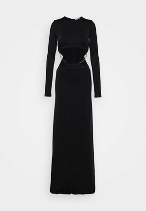LUISA LOW RISE CHAIN GOWN - Robe de cocktail - black