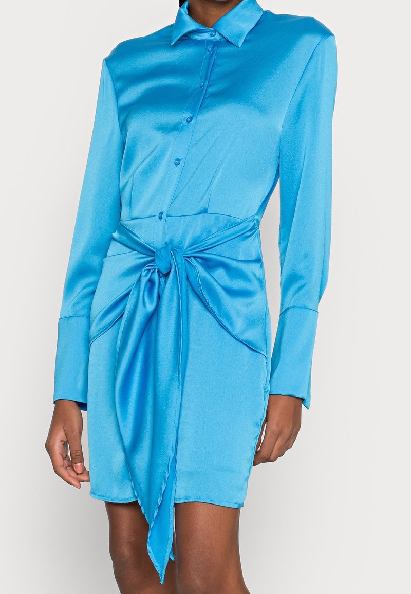 Gina Tricot Skjortklänning - blue