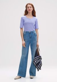 OPUS SLIM FIT ROUND NECK - T-shirt basic - soft viola
