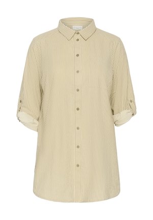 Kaffe Curve STRIPED  - Paitapusero - chincilla   white stripe