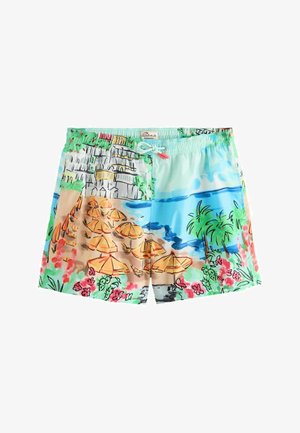 Next, REGULAR FIT - TACOS & TEQUILA PRINT SWIM SHORTS 5{DQ} . - Badeshorts - blue scenic
