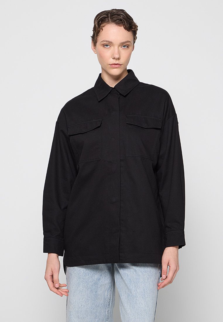 dreimaster Lichte jas zwart