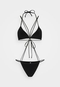 CRISS CROSS BRA BOTTOM - Bikini - black