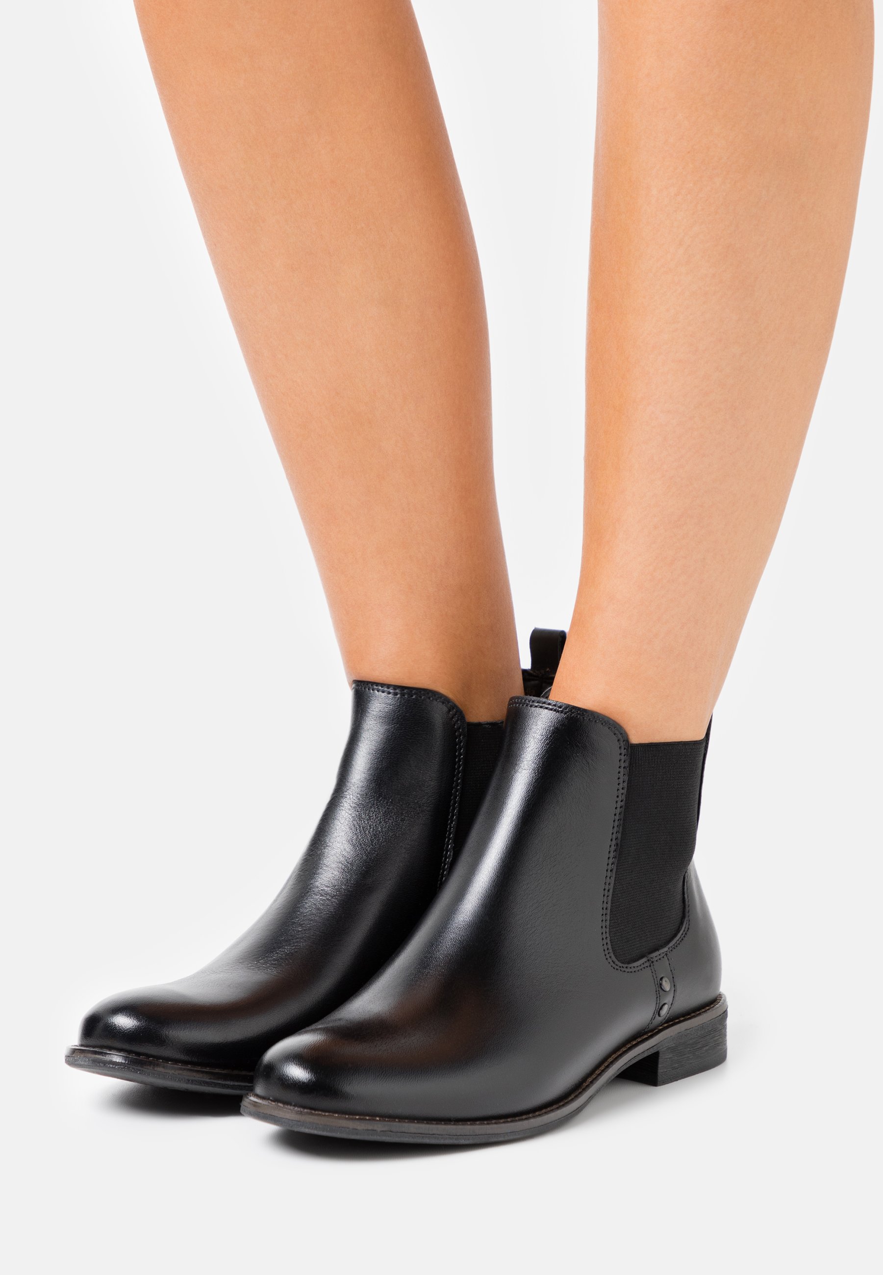 Anna Field LEATHER - Korte laarzen - black/Zwart - Zalando.nl