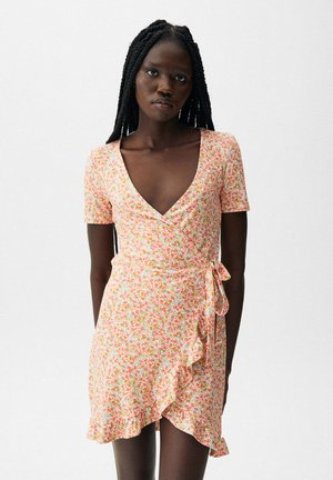 Day dress - mottled red