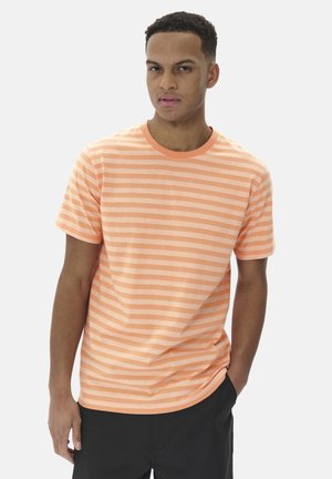 JERAMY STRIPE - T-shirt med print - shell coral