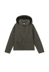 À CAPUCHE AMOVIBLE - Veste imperméable - kaki