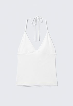 Weekday, HALTER TOP - Μπλούζα - off-white