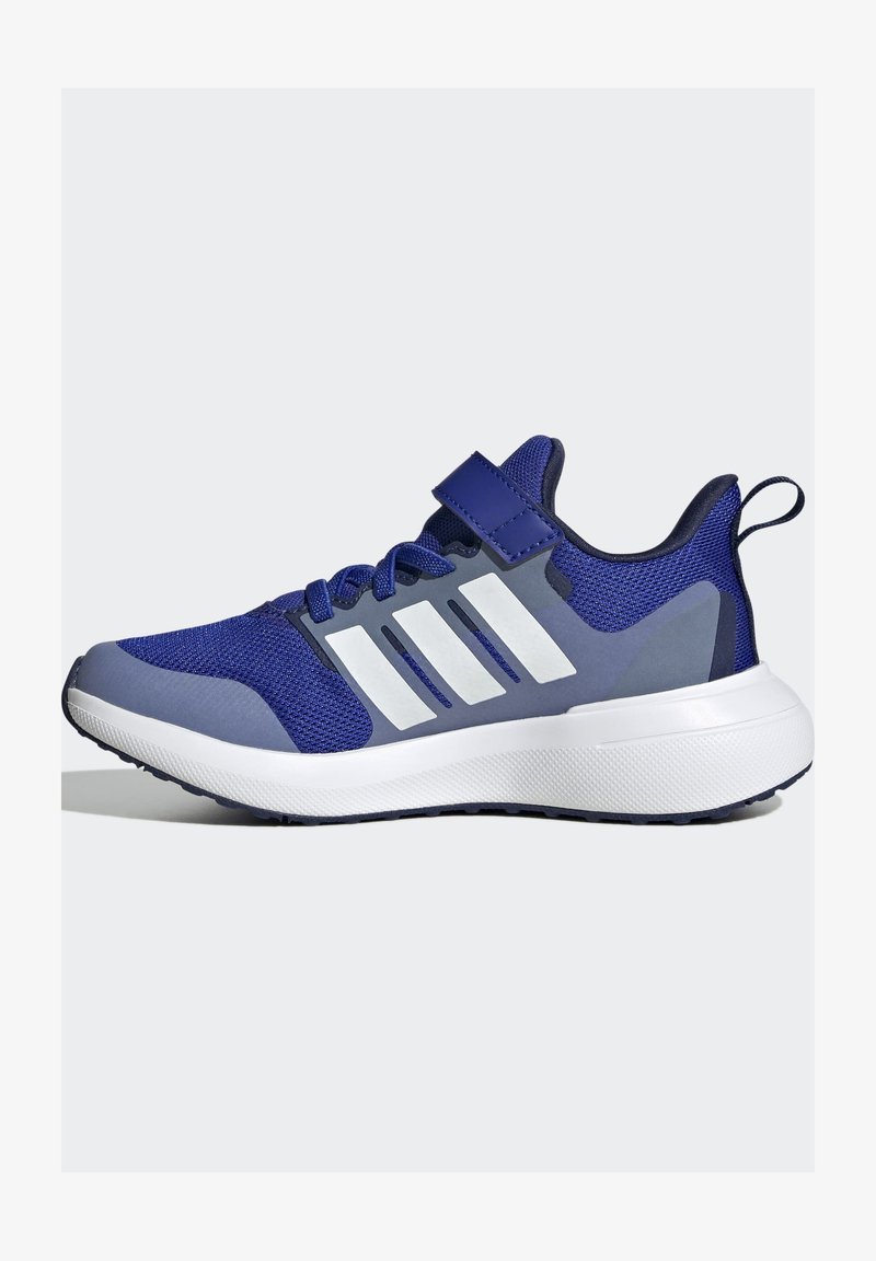 adidas Performance FORTARUN 2.0 CLOUDFOAM ELASTIC LACE STRAP - Scarpe da corsa su strada - lucid blue cloud white blue fusion