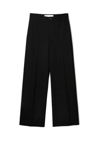 WIDE  LEG  - Trousers - black