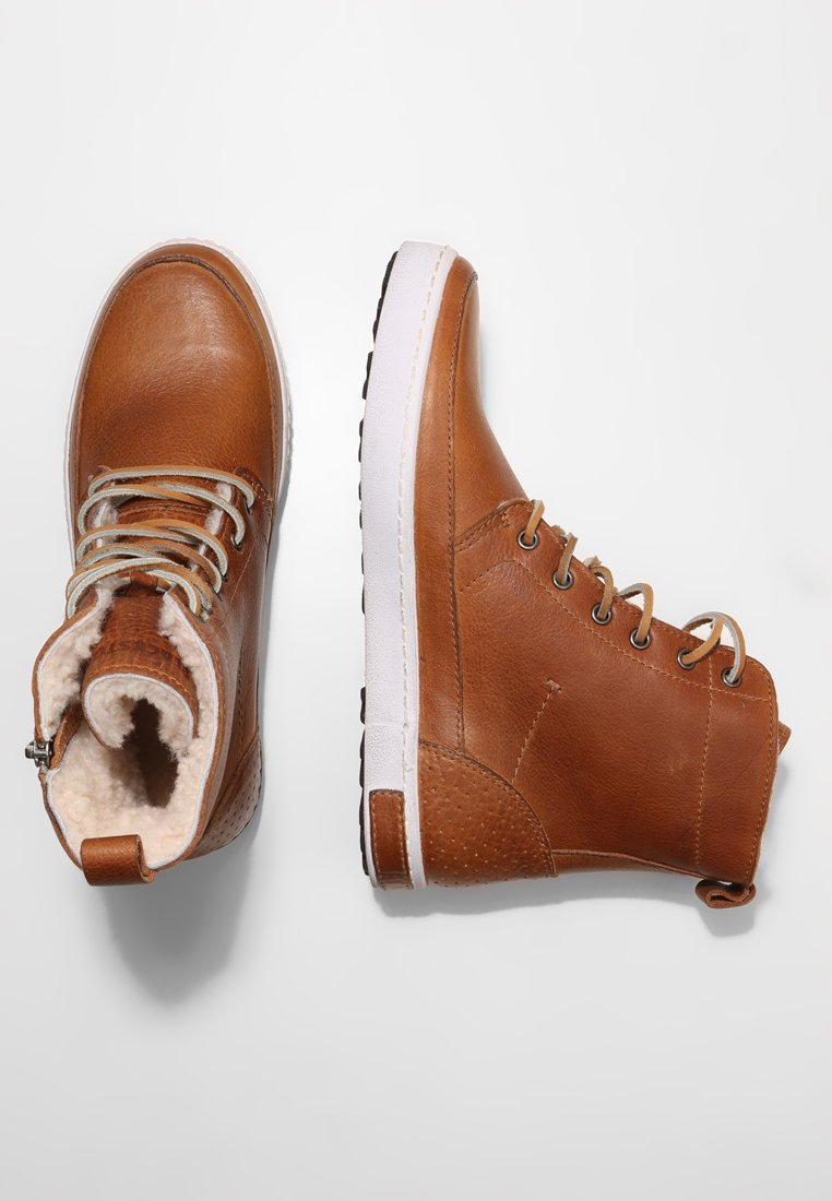Damen Ankle Boots | Blackstone Schnürstiefelette cuoio/camel - IW55261 Damen Ankle Boots | Blackstone Schnürstiefelette cuoio/camel - IW55261