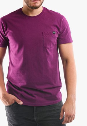 AVEC POCHE - T-shirt basic - violet
