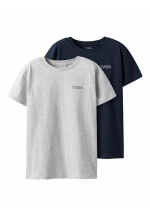 2ER-PACK - Základné tričko - navy blazer
