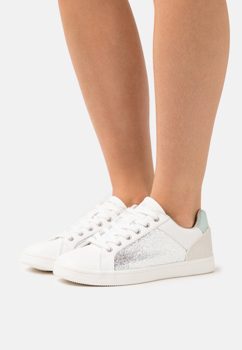 ONLY SHOES ONLSHILO GLITTER Sneakers basse white/mint/bianco